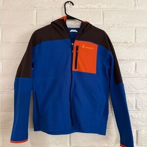 Cotopaxi Blue and Orange Puffer Jacket